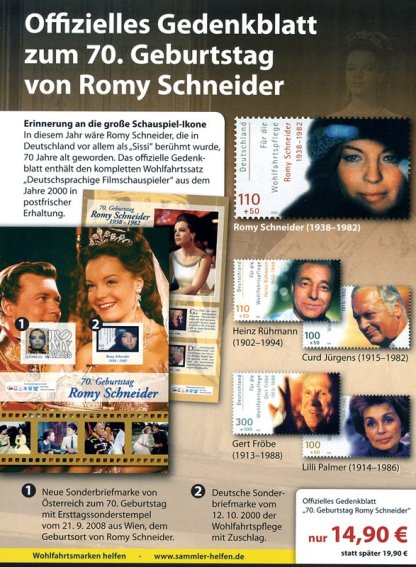 Timbres Romy Schneider'