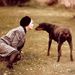 Portrait avec un chien