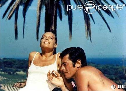 Delon et Romy Schneider