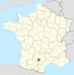 Carte de France Bruniquel