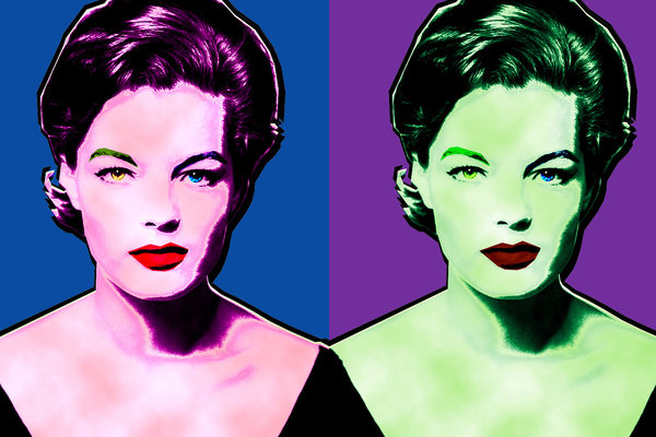 Romy Schneider by Francis Warhol