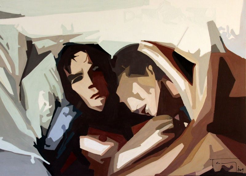 Romy Schneider et Alain Delon by Stephanie Tardy