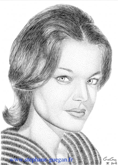 Romy Schneider by Guegan