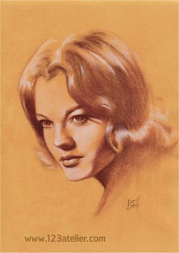 Romy Schneider by Hellbay