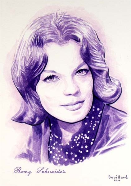 Romy Schneider by Douillard