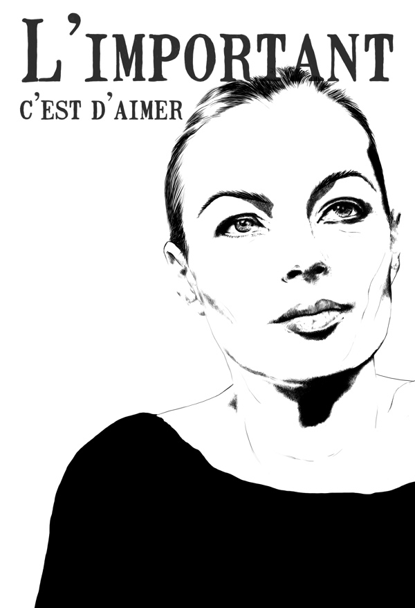 Romy Schneider by Bernadette Moens