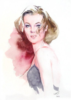 Romy Schneider by Lebrun