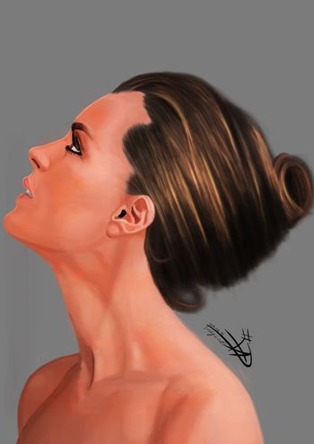 Romy Schneider by Inkstealer