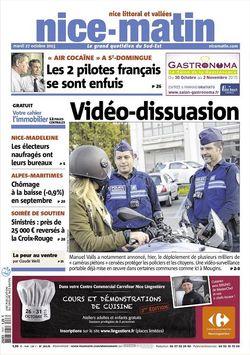 Nice matin 27 octobre 2015 - 1