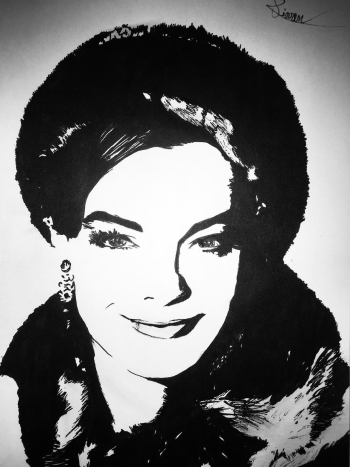 Romy Schneider by Stephane Piovan Draw