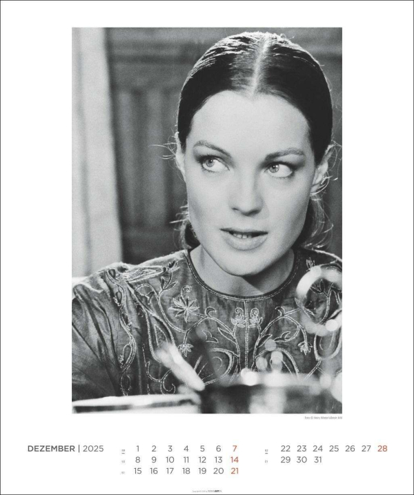 De Romy Schneider... à Sarah Biasini Romy Schneider Calendrier 2025